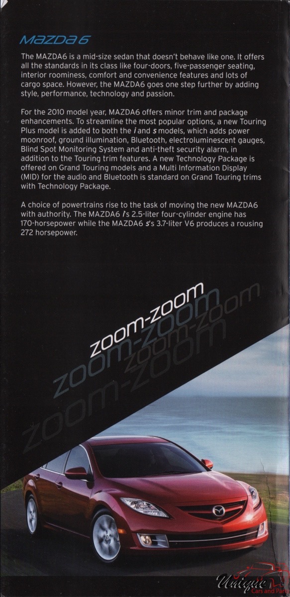 2010 Mazda Model Lineup Brochure Page 4